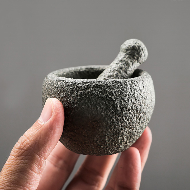 Mortar Pestle Granite - Set Mortar dan Pestle Granit Alami