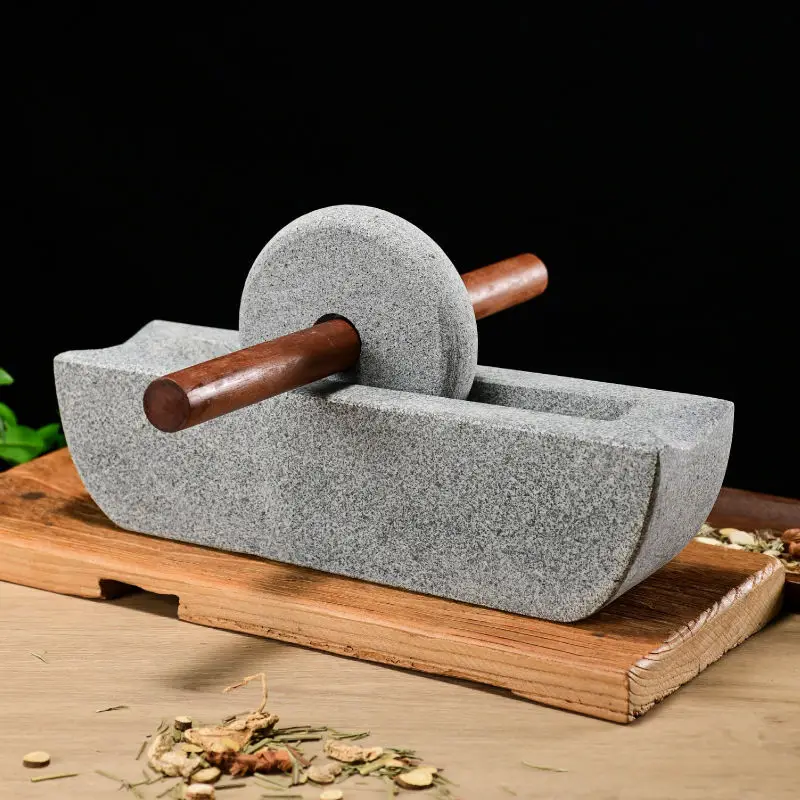 Mortar Pestle Granite - Mesin Penggiling Teh Stone Mill Dynasty,