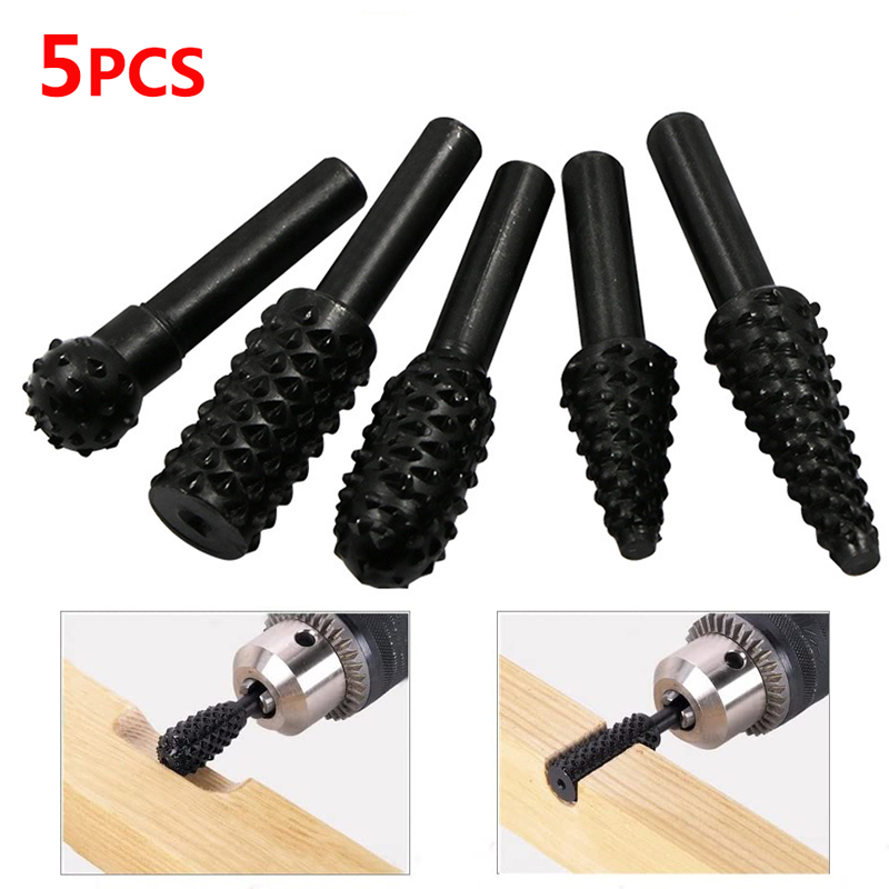 Wok Carbon Steel - Set mata bor putar, 5 buah