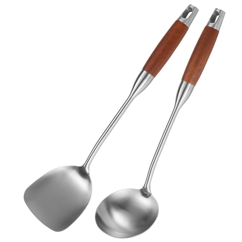 Wok Carbon Steel - M12K-Spatula Baja Tahan Karat untuk Baja