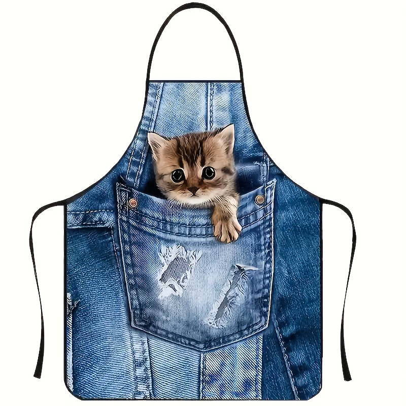 Home Cooking For Cats - 1 Buah Celemek Dapur Kucing Saku
