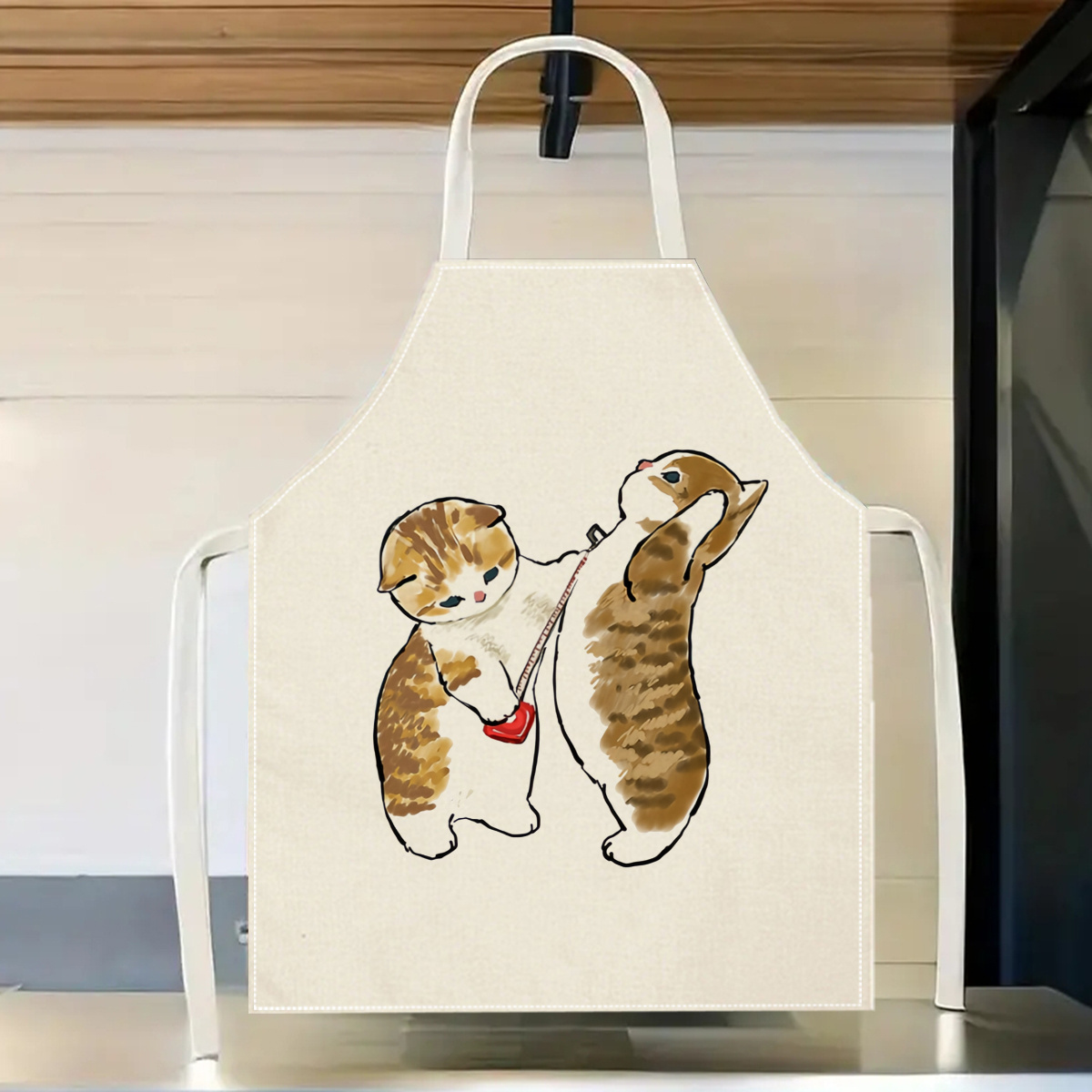 Home Cooking For Cats - 1 Buah Celemek Bermain Kucing Lucu