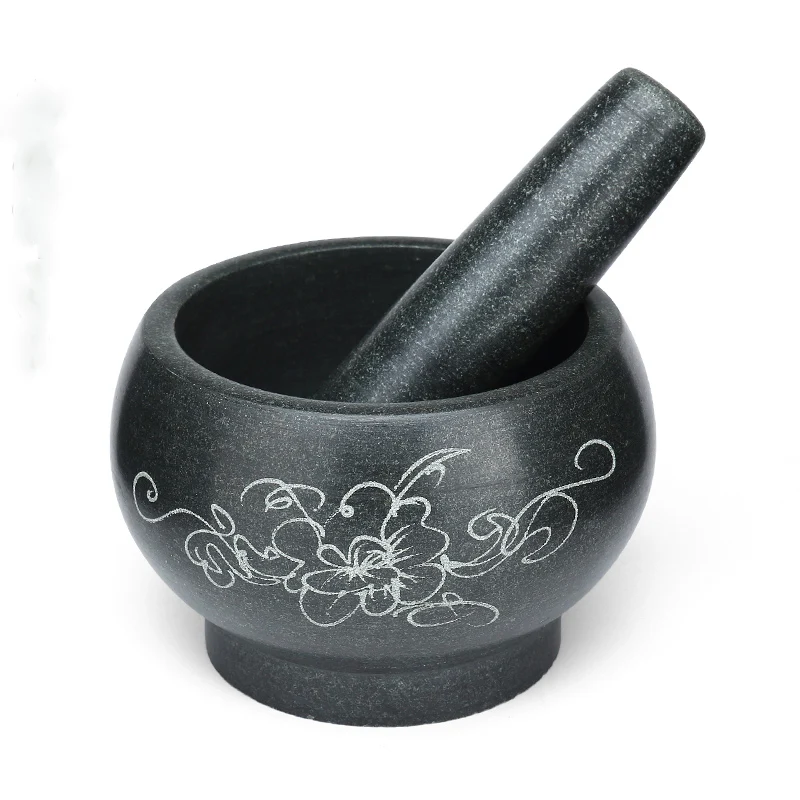 Mortar Pestle Granite - Mortar Natural granit Mortar dan alu