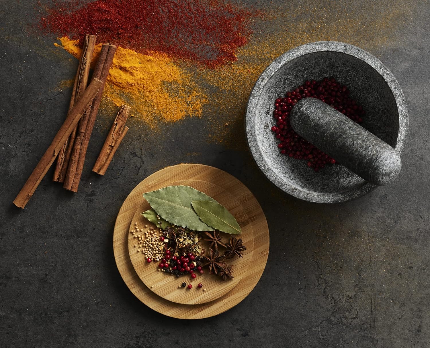 Penutup bambu untuk penggiling - Mortar Pestle Granite ulasan dan harga