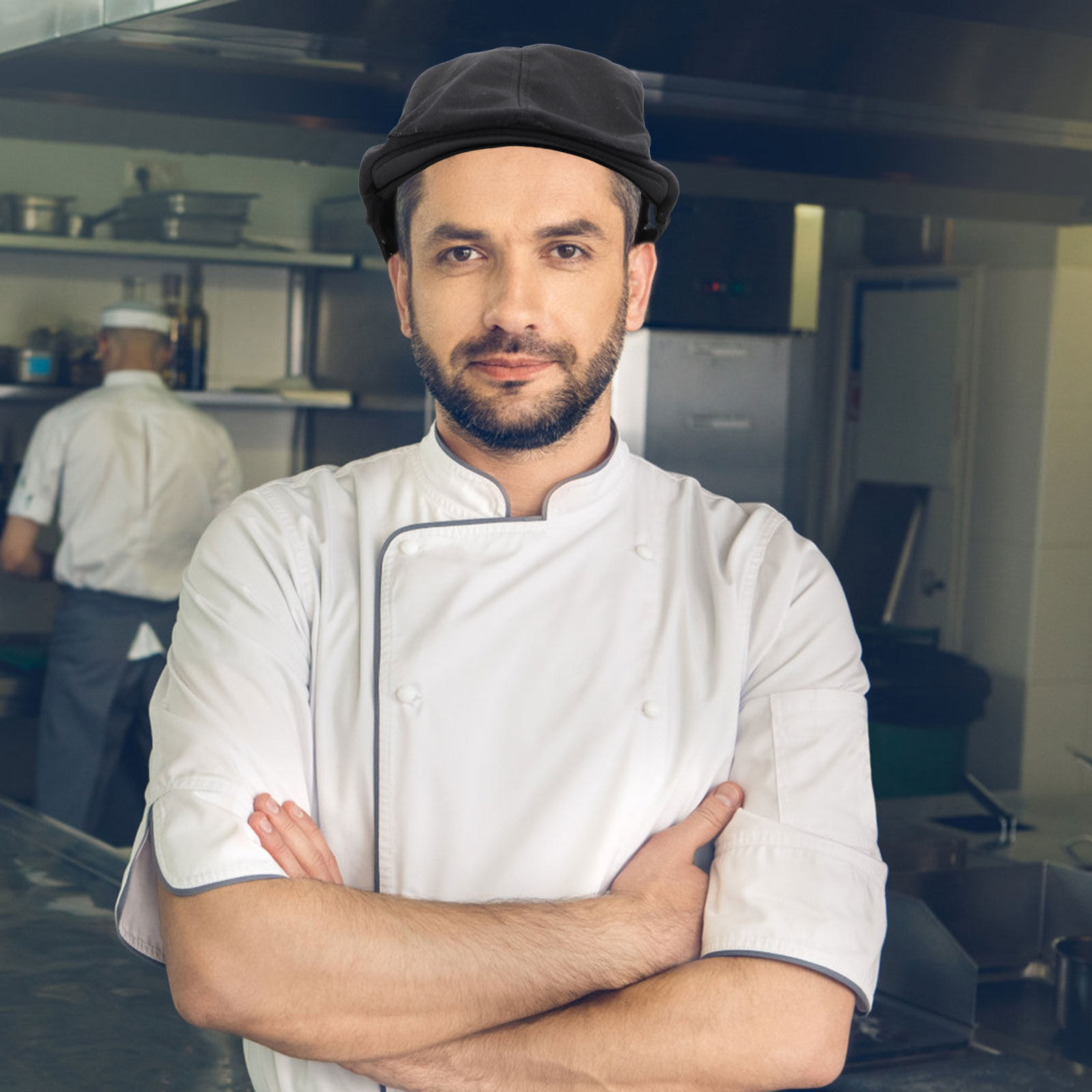 Topi Kerja Dapur Model Baret K - Home Cooking Classes ulasan dan harga