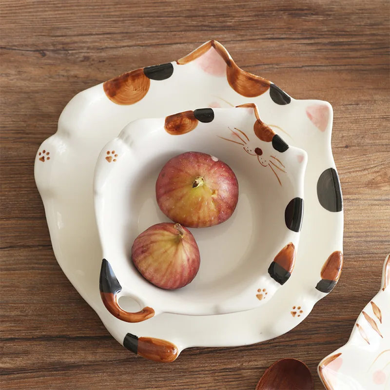 Mangkuk Keramik Motif Kucing K - Home Cooking For Cats ulasan dan harga