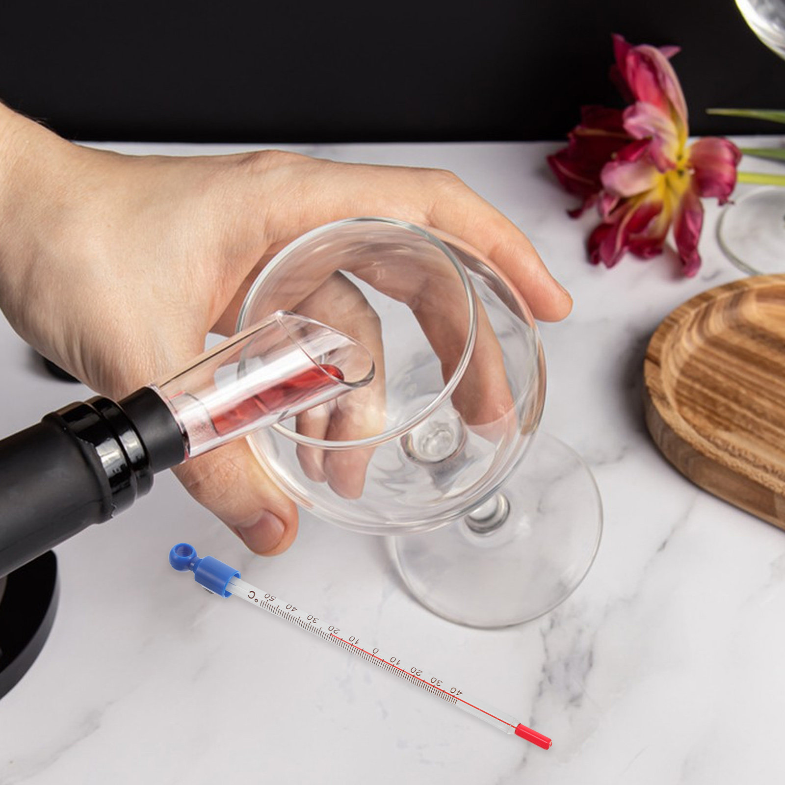 Termometer Anggur Kaca Indikat - Home Cooking Usa ulasan dan harga