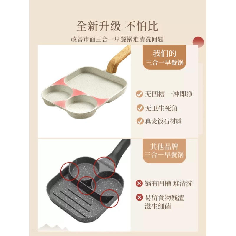 Wajan Sarapan 3-in-1, Wajan An - Home Cooking Steak ulasan dan harga