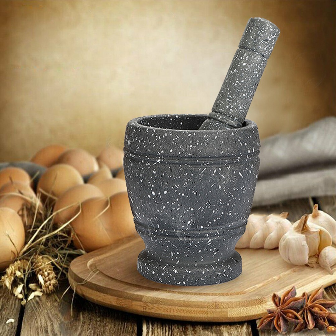 Baru Granite Pebek dan Mortir  - Mortar Pestle Granite ulasan dan harga