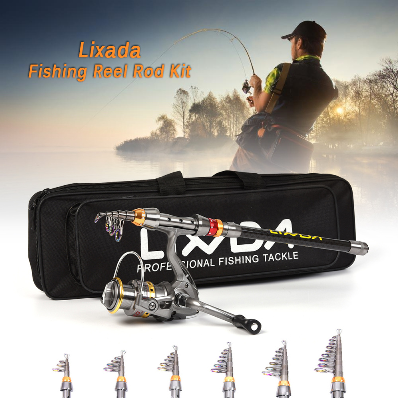 Lixada Set joran pancing dan g - Wok Carbon Steel ulasan dan harga