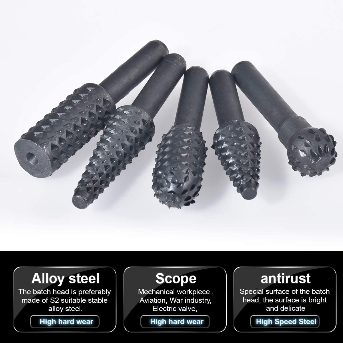Set mata bor putar, 5 buah mat - Wok Carbon Steel ulasan dan harga