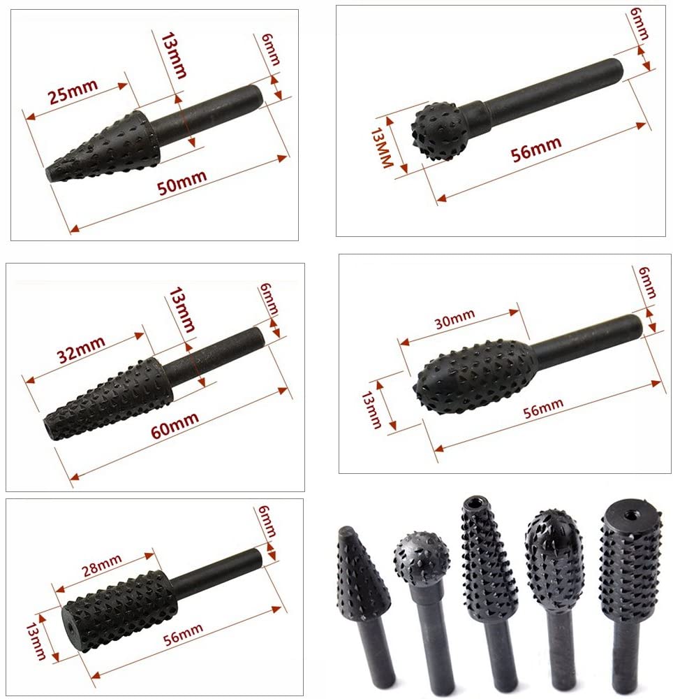 Set mata bor putar, 5 buah mat - Wok Carbon Steel ulasan dan harga