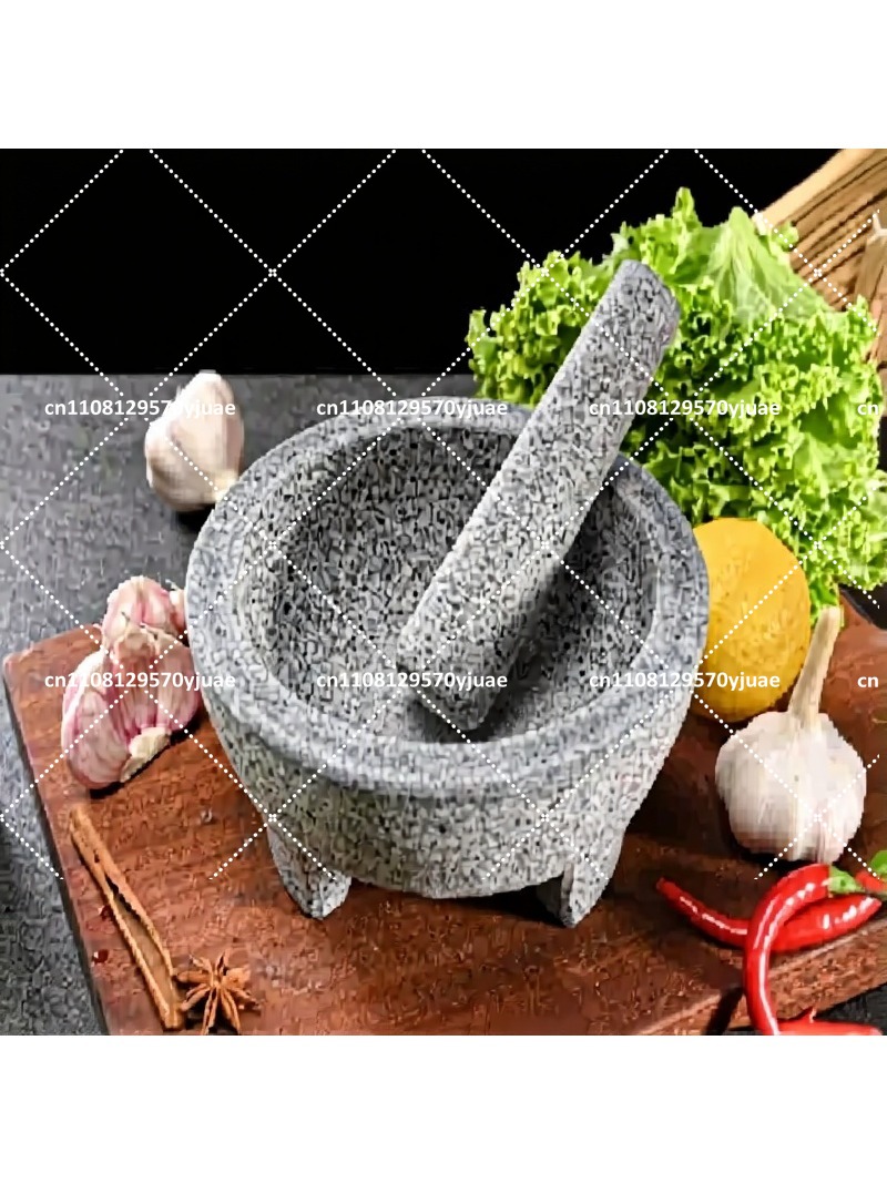 Mortar dan Pestle Granit Alami - Mortar Pestle Granite ulasan dan harga