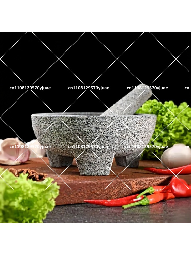 Mortar dan Pestle Granit Alami - Mortar Pestle Granite ulasan dan harga