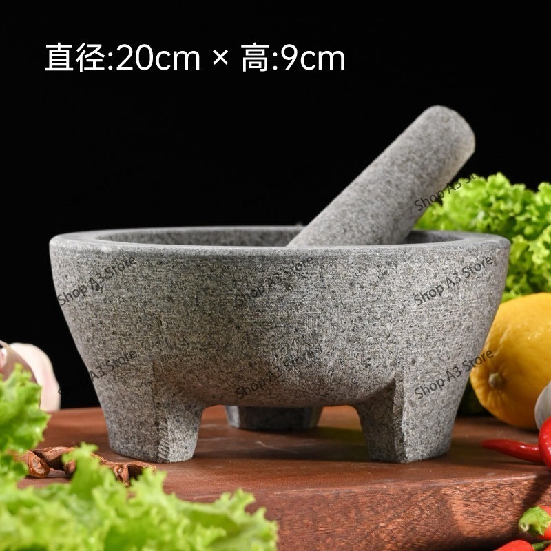 Mortar dan Pestle Granit Batu  - Mortar Pestle Granite ulasan dan harga