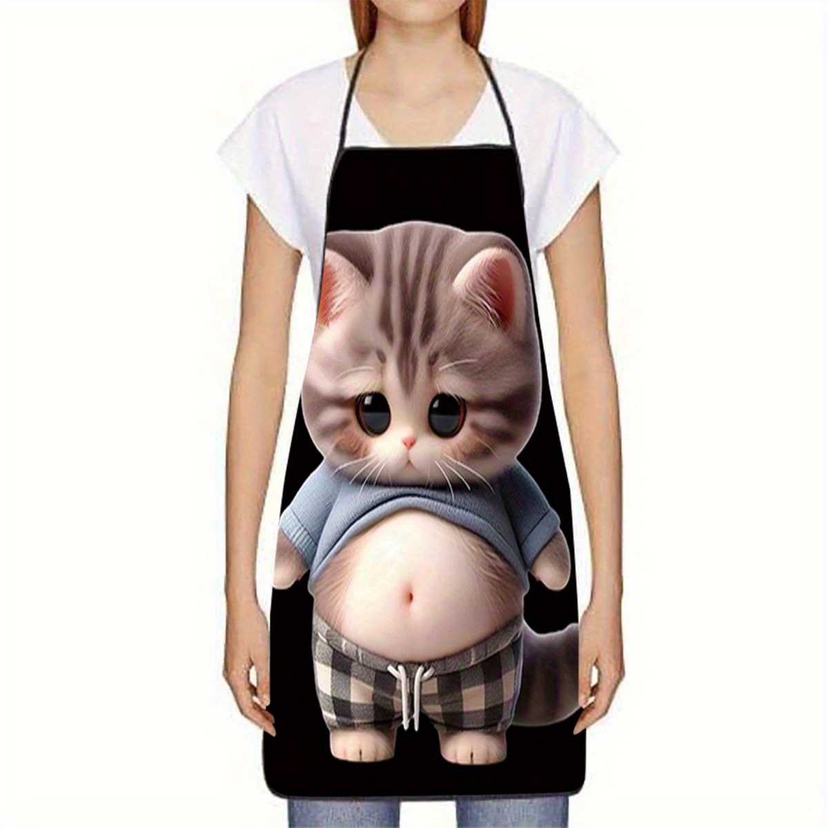 Celemek Motif Kucing Kartun Lu - Home Cooking For Cats ulasan dan harga