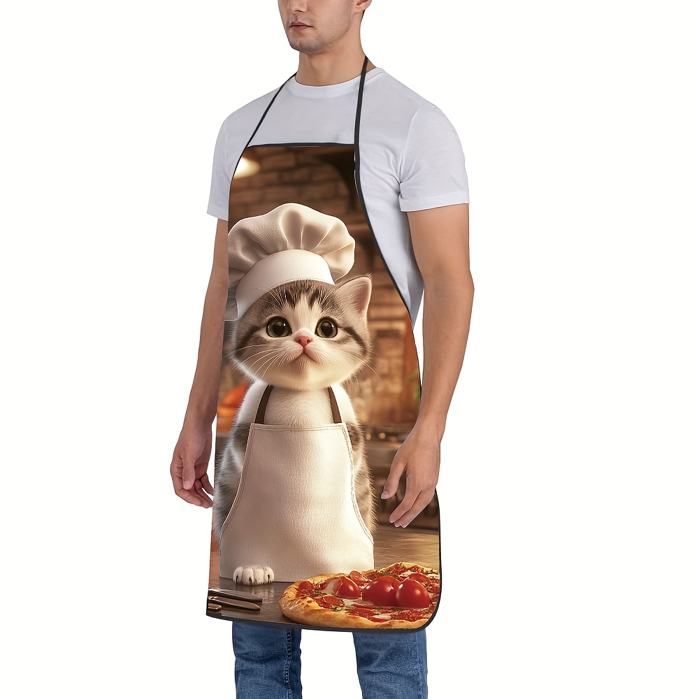 1pc Celemek Dapur Unisex, Moti - Home Cooking For Cats ulasan dan harga