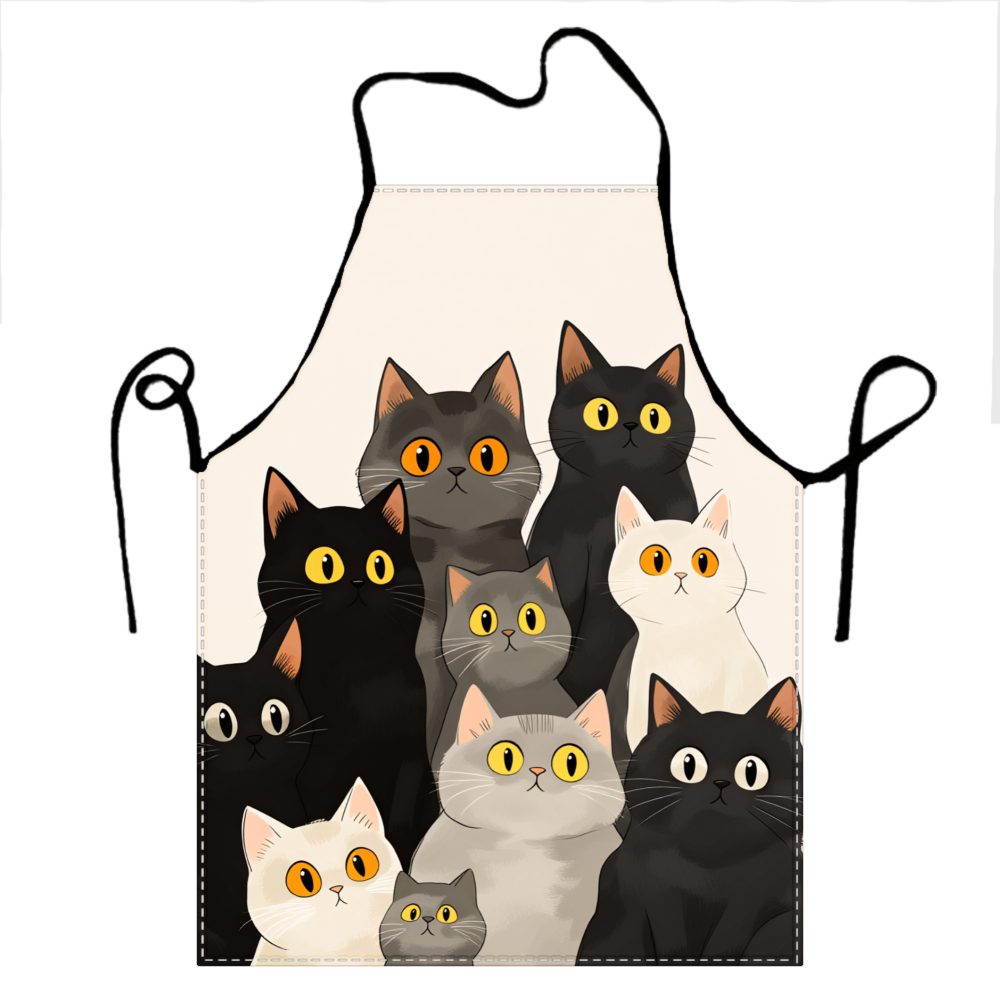 Celemek Keluarga Kucing Lucu W - Home Cooking For Cats ulasan dan harga