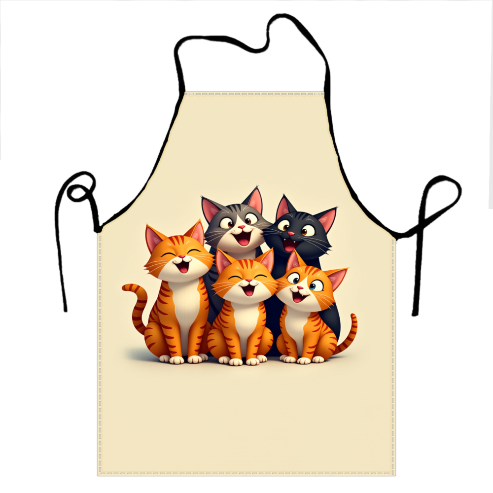 Celemek Keluarga Kucing Lucu W - Home Cooking For Cats ulasan dan harga
