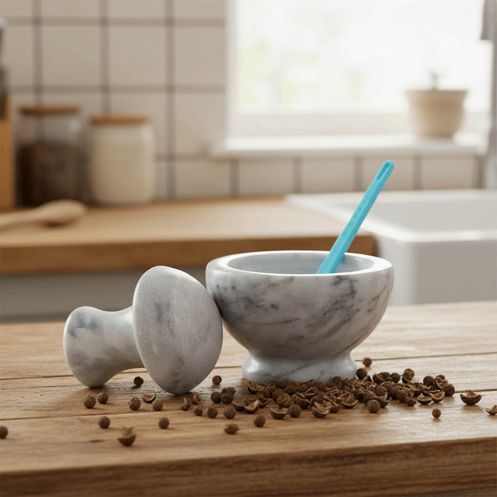 Alat Penghancur Bawang Putih M - Mortar Pestle Granite ulasan dan harga