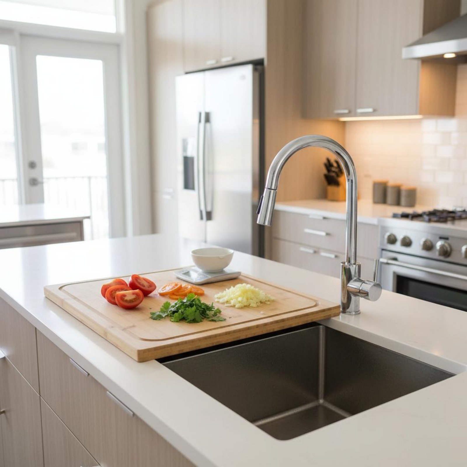 Papan Pemotong di Atas Wastafe - Home Cooking Usa ulasan dan harga