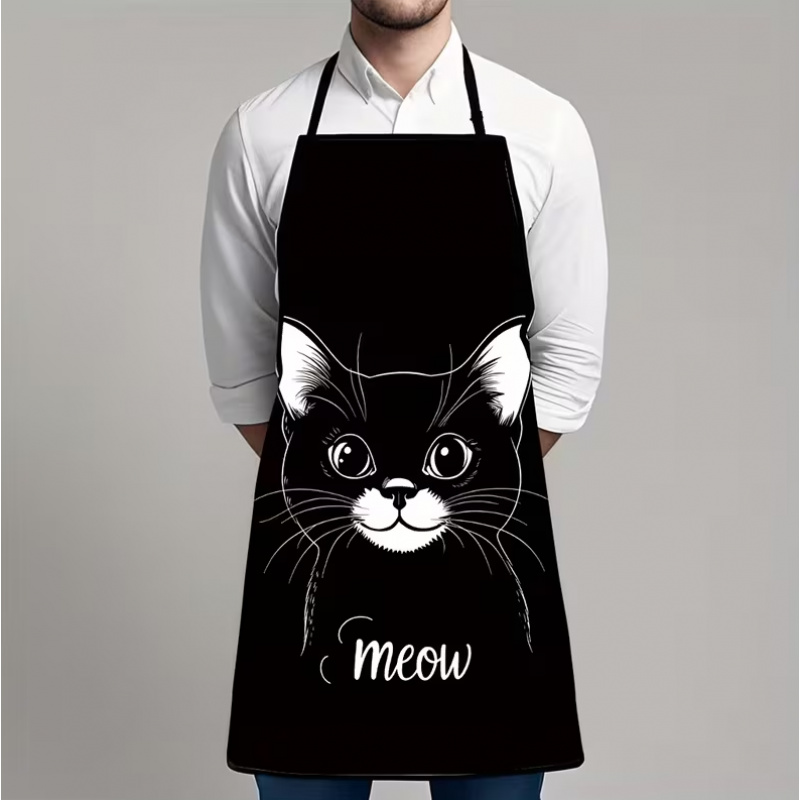1 Buah Celemek Bertema Hewan y - Home Cooking For Cats ulasan dan harga