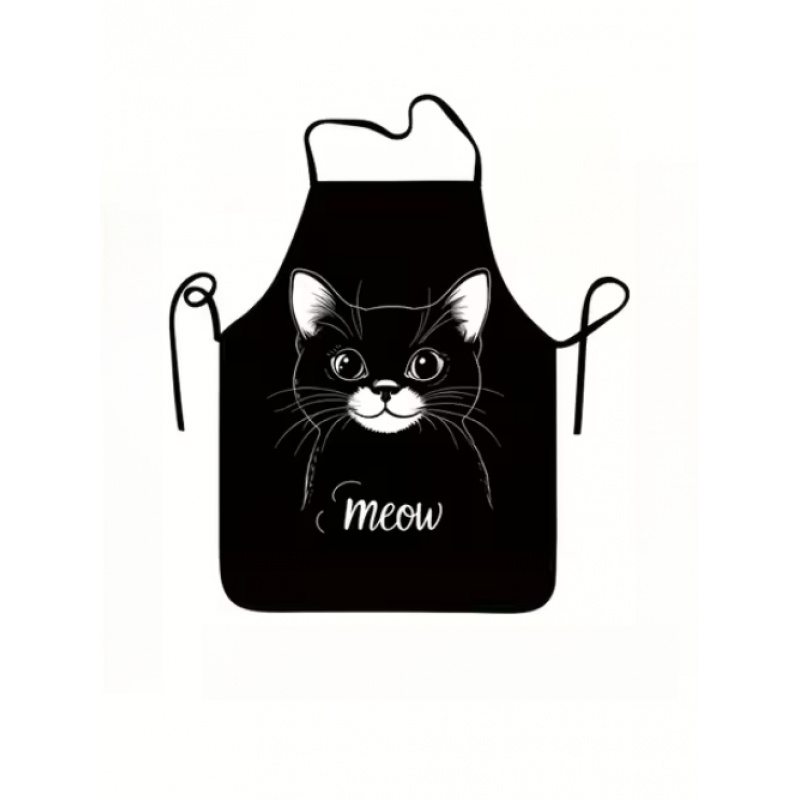 1 Buah Celemek Bertema Hewan y - Home Cooking For Cats ulasan dan harga