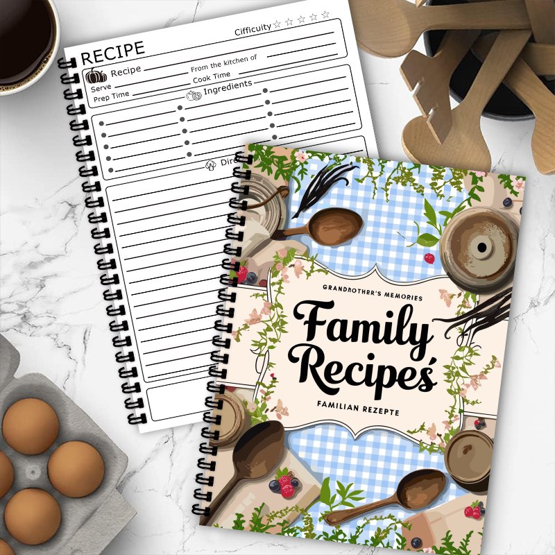 Buku Resep A5, Motif Kotak Bir - Home Cooking Recipe ulasan dan harga
