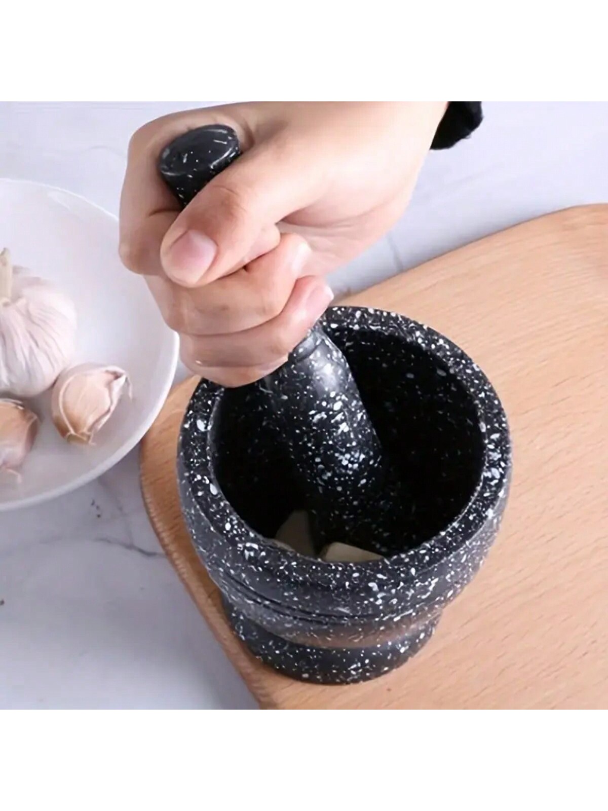 1 Buah Tekstur Granit Alat Pen - Mortar Pestle Granite ulasan dan harga