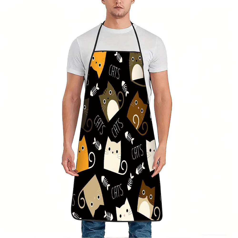 1 Buah Celemek Bertema Kartun  - Home Cooking For Cats ulasan dan harga
