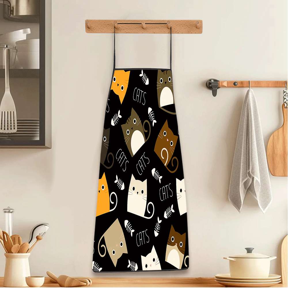 1 Buah Celemek Bertema Kartun  - Home Cooking For Cats ulasan dan harga