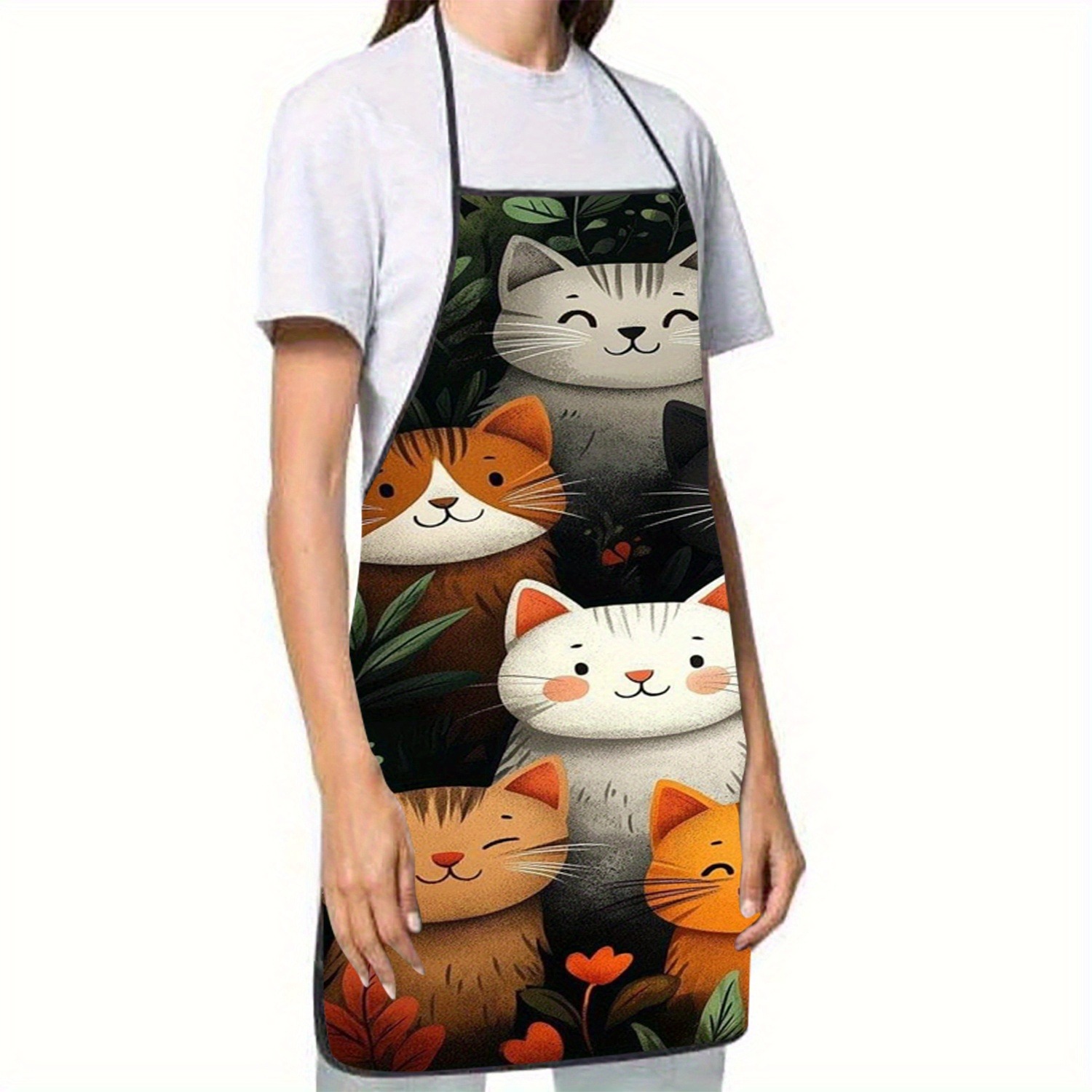 Celemek Poliester Motif Kucing - Home Cooking For Cats ulasan dan harga