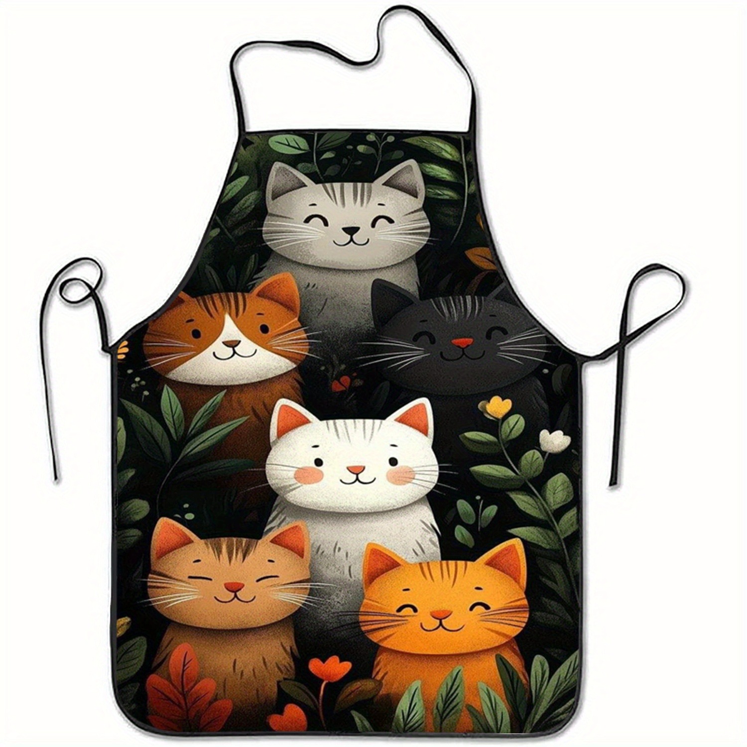Celemek Poliester Motif Kucing - Home Cooking For Cats ulasan dan harga