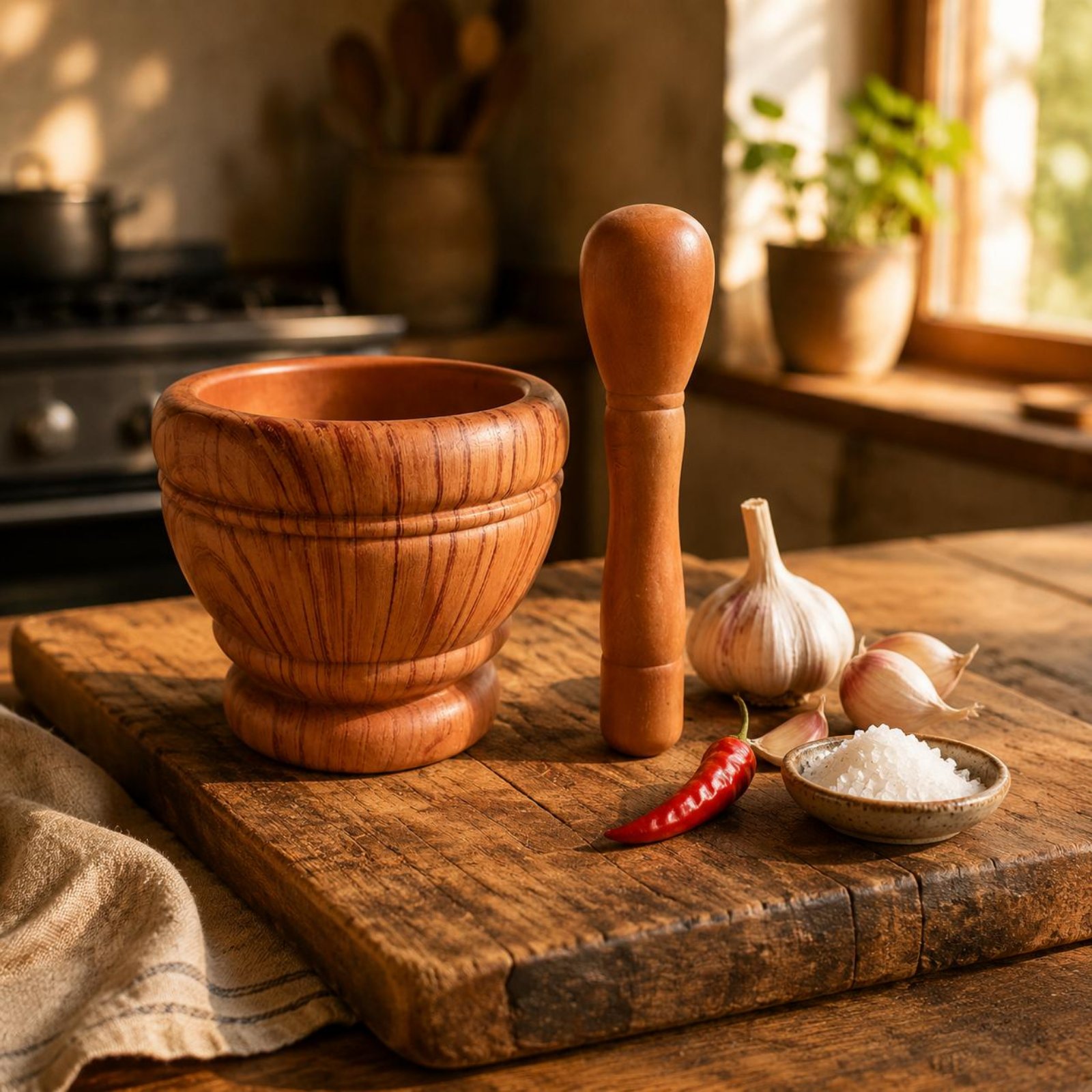 Mortar dan Pestle Bawang Putih - Mortar Pestle Granite ulasan dan harga
