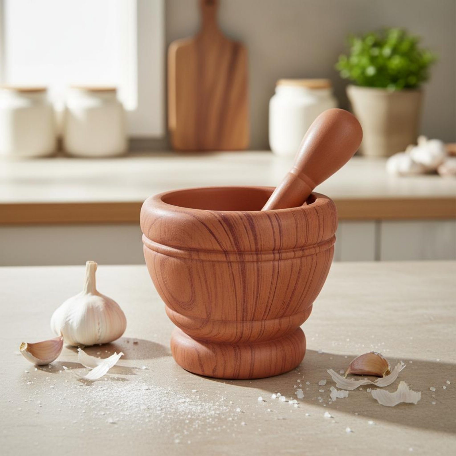 Mortar dan Pestle Bawang Putih - Mortar Pestle Granite ulasan dan harga