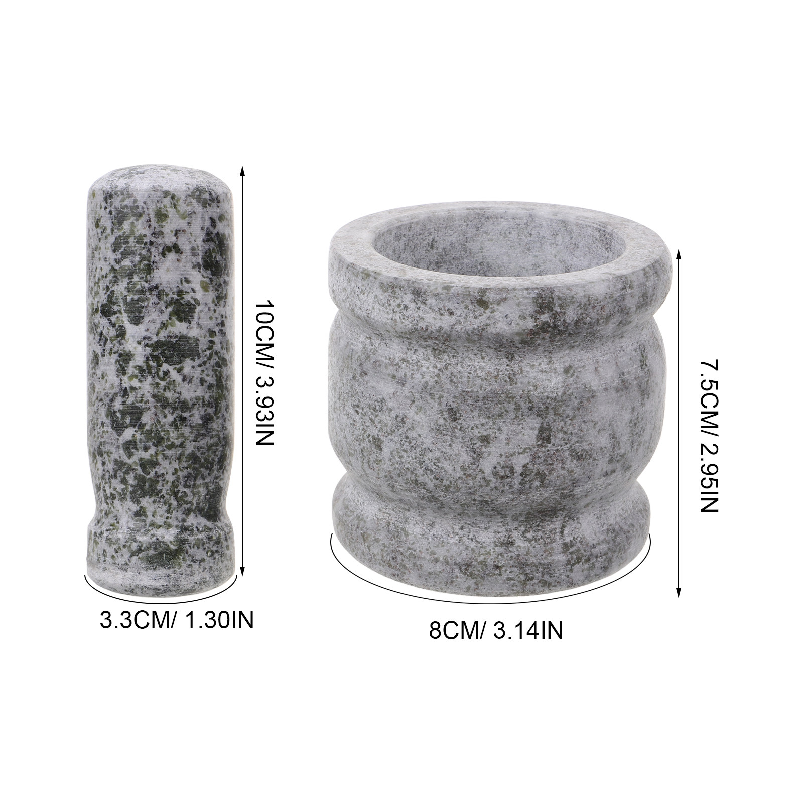 1Set Set Mortar dan Pestle Gra - Mortar Pestle Granite ulasan dan harga