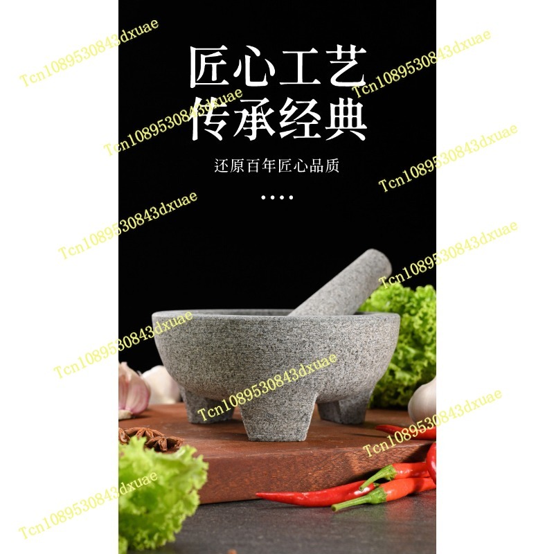 Mortar dan Pestle Granit Alami - Mortar Pestle Granite ulasan dan harga